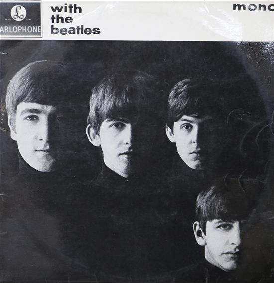 A collection of nine Beatles LPs, six Mono and three Stereo